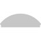 Ekena Millwork Segment Arch 3 Spoke Architectural Grade PVC Combination Pediment, 68"W x 23-7/8"H x 2-3/4"P PEDPC068X240SEG03 - alternate 6